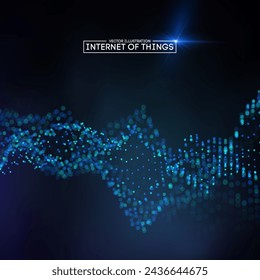 Internet of things background. Iot technology background EPS 10