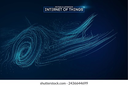 Internet of things background. Iot technology background EPS 10