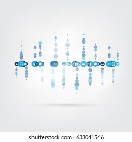 Internet of Things, Cloud Computing Design Concept with Icons - Digital Network Connections, Technology Background