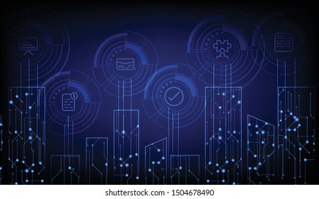 Internet of things concept design illustration