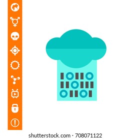 Internet of Things Concept Icon with Cloud