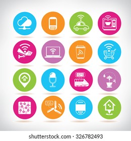 internet of things concept icons