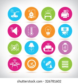 internet of things concept icons, home automation icons