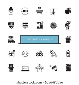 internet of things concept icons set