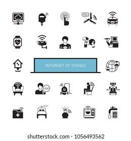 internet of things concept icons set