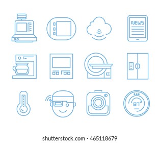 internet of things concept icons set, iot icons