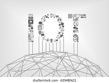 Internet Of Things Concept With IOT Text