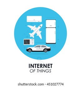 Internet of things concept represented by gadgets icon set. Isolated and flat illustration.