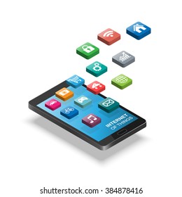 Internet of things concept. Vector