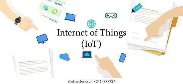 internet of things connection internet network modern artificial intelligence digital system