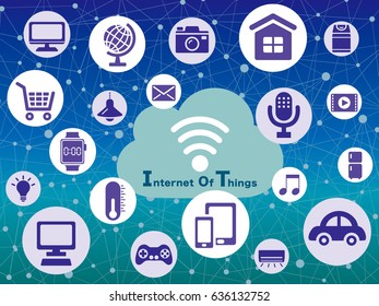 Internet of Things icon. Cloud computing design concept.