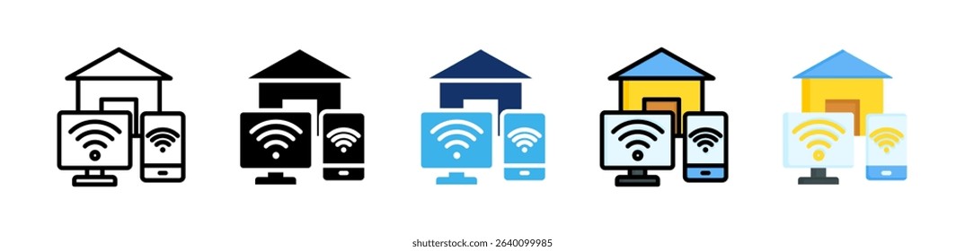 Internet Of Things Icon Collection With Multiple Styles