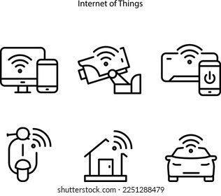 Internet der Dinge Symbol aus der Digitalisierungskollektion. Kreatives Internet der Dinge Symbol für Webdesign, Vorlagen, Infografiken