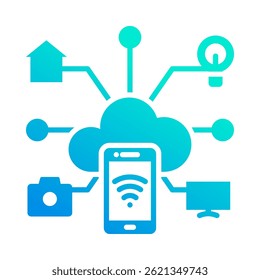 Elemento de icono de Internet de las cosas para el diseño
