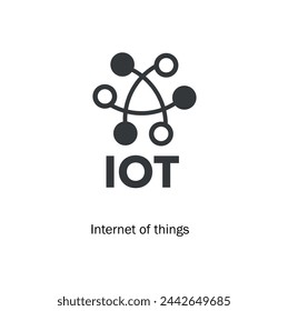 Internet of things icon on white background
