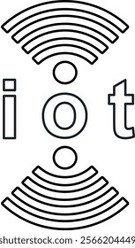 Internet Of things  icon. outline icon style