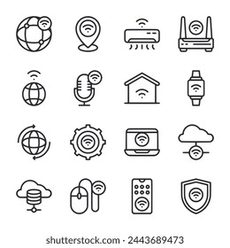 Internet of things icon set