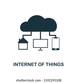 Internet Of Things icon. Simple style design from industry 4.0 collection. UX and UI. Pixel perfect premium internet of things icon. For web design, apps and printing usage.