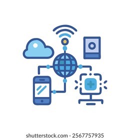 Internet of Things Icon for Smart Devices