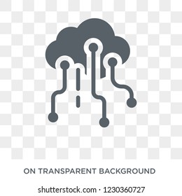 internet of things icon. Trendy flat vector internet of things icon on transparent background from General collection. 