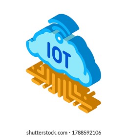 Internet of Things Icon Vector. Isometric Internet of Things sign. color isolated symbol illustration
