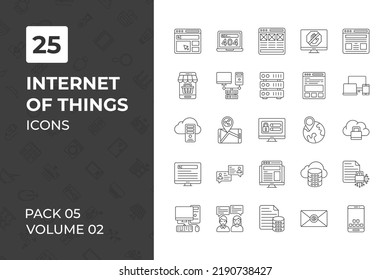 Internet of Things icons collection. Set contains such Icons as ai, artificial intelligence, automation, cloud computing, and more 