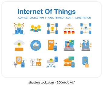 Internet Of Things Icons Set. UI Pixel Perfect Well-crafted Vector Thin Line Icons. The illustrations are a vector.