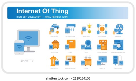 Internet Of Things Icons Set. UI Pixel Perfect Well-crafted Vector Thin Line Icons. The illustrations are a vector.
