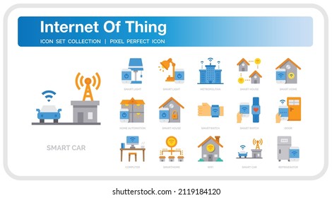 Internet Of Things Icons Set. UI Pixel Perfect Well-crafted Vector Thin Line Icons. The illustrations are a vector.
