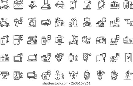 Internet of things icons icons Simple vector icon. Illustration symbol design template for web mobile UI element. 