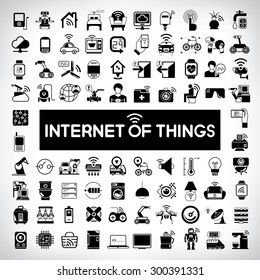 internet of things icons, vector icons set