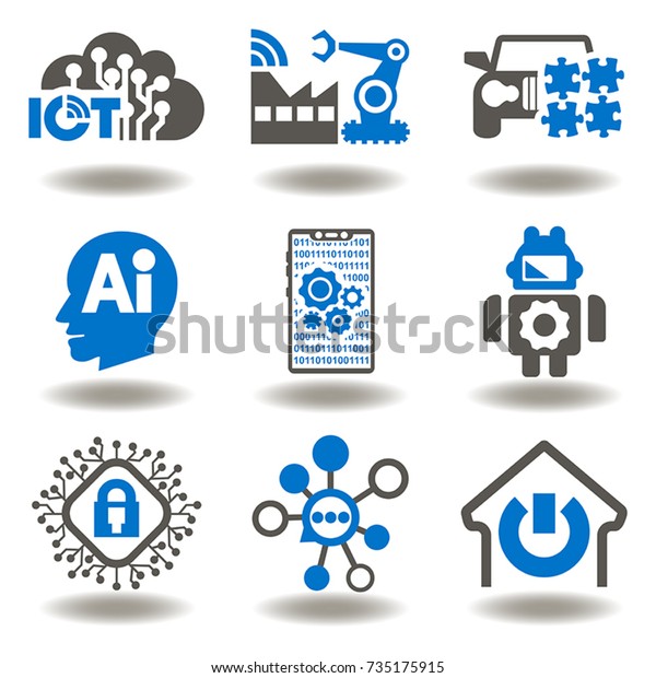 Iot Internet Of Things Ai Artifice Intelligence 接続 革新的なit のベクター画像素材 ロイヤリティフリー