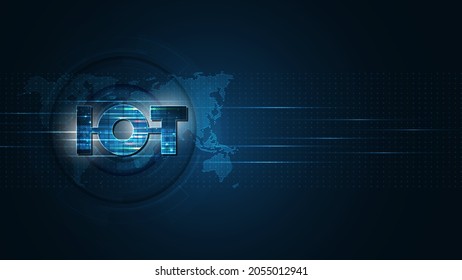 Internet of things. IOT connectivity concept. Network global connecting technology background
