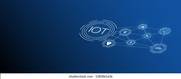 Internet of things (IOT), devices and connectivity concepts on a network, cloud at center. digital circuit board above the planet Earth.