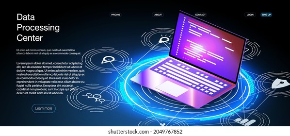 Internet of things (IoT) and networking concept for connected devices. Spider web of network connections with on a futuristic blue background. Digital design concept. IoT hologram