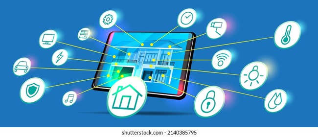 Internet of things (IoT) smart connection and control device in network of industry and resident anywhere, anytime, anybody and any business with internet. It technology for futuristic of the world