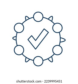 Internet of things line universal icon ui ux element sign.