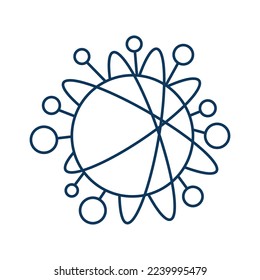 Internet of things line universal icon ui ux element sign.
