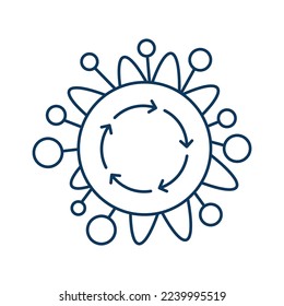 Internet of things line universal icon ui ux element sign.