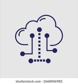 ÍCONE DE VETOR DE LINHA DA INTERNET OF THINGS