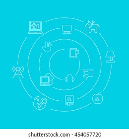 internet of things and smart home concept background