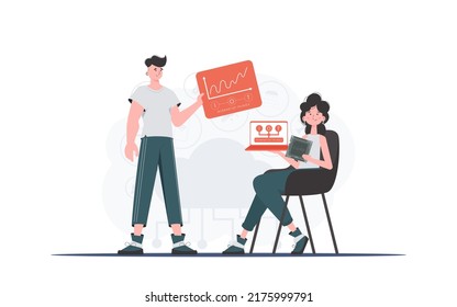 Equipo de Internet de las Cosas. concepto de IOT y automatización. Es bueno para presentaciones y sitios web. Ilustración vectorial en estilo plano.