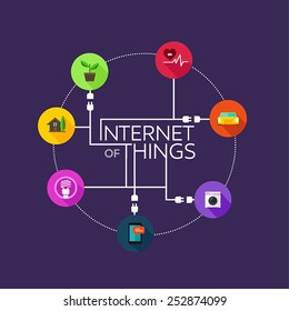 Internet of Things thing icon vector illustration