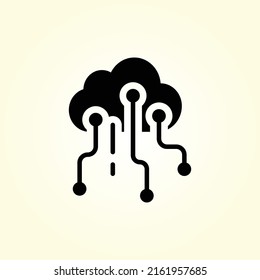 internet of things vector icon. cloud service illustration sign. communication symbol.