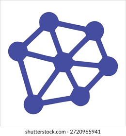 Icono de Vector de Internet de las Cosas: red IoT, dispositivos inteligentes y concepto de Tecnología conectada, diseño minimalista plano, EPS 10