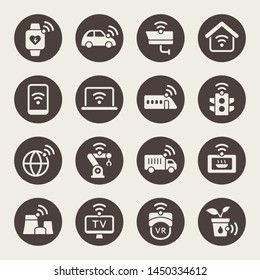 Internet of things vector icons