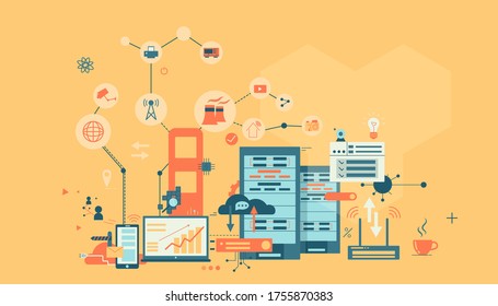 Internet der Dinge, Vektorgrafik