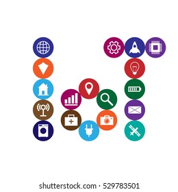 Internet of things vector illustration