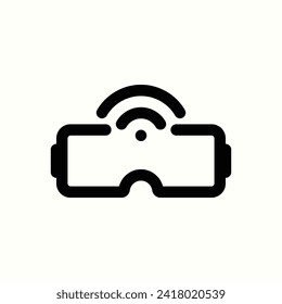 Internet of things, vr icon, isolated icon in light background, perfect for website, blog, logo, graphic design, social media, UI, mobile app