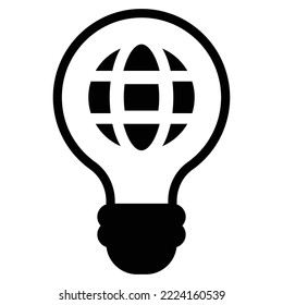 internet thinking icon vector illustration . education . technology